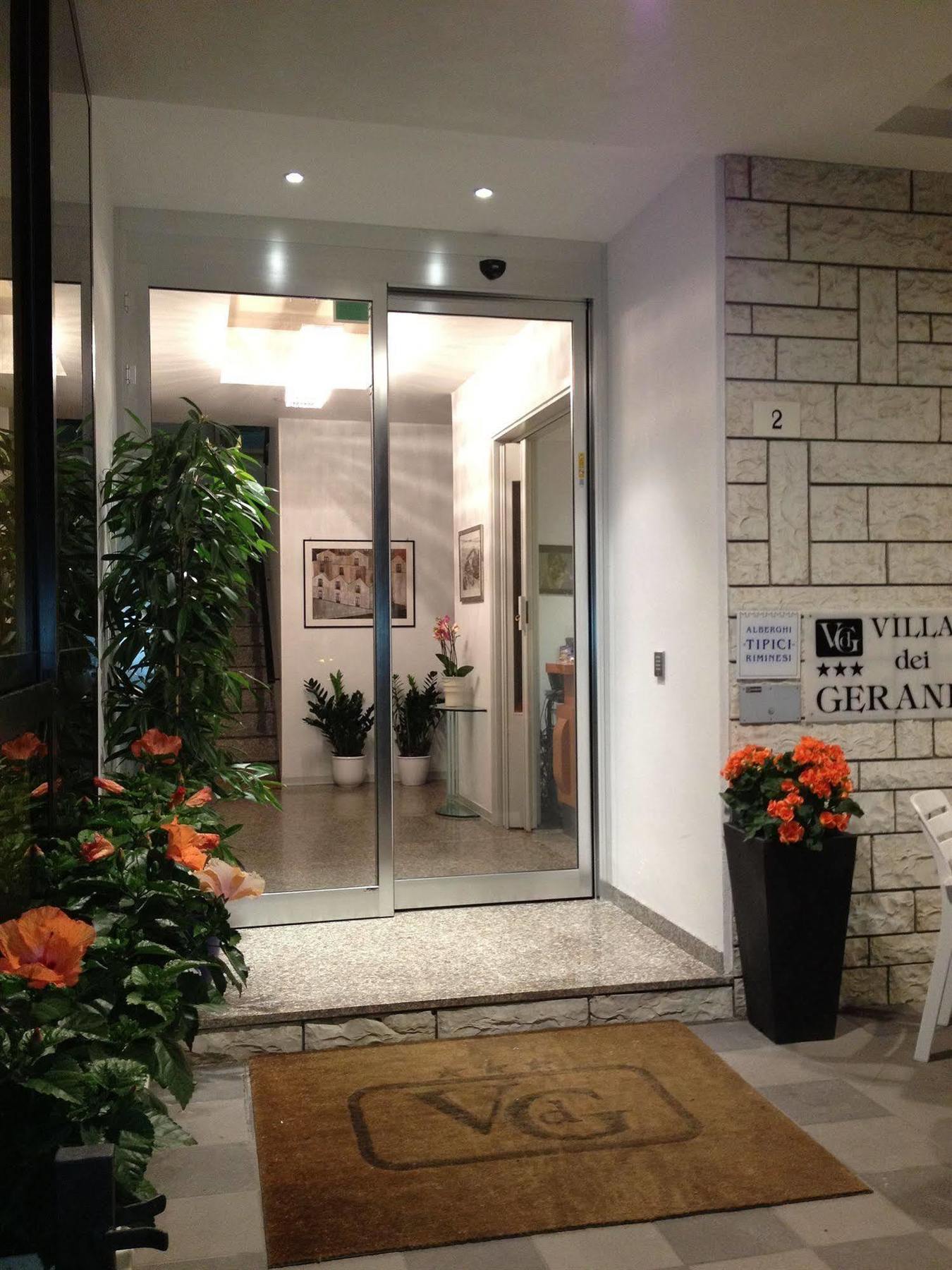 Hotel Villa Dei Gerani Rimini Kültér fotó